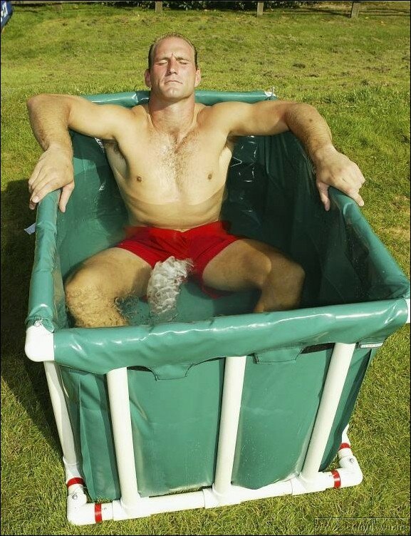 lawrence in the ice bath.JPG